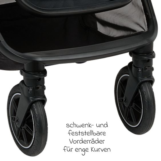 Nuna Buggy & Sportwagen TRIV next mit Liegefunktion, umsetzbarer Allwettersitz, Teleskopschieber nur 8,9 kg, inkl. Adapter & Regenschutz - Ocean