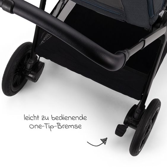 Nuna Buggy & Sportwagen TRIV next mit Liegefunktion, umsetzbarer Allwettersitz, Teleskopschieber nur 8,9 kg, inkl. Adapter & Regenschutz - Ocean