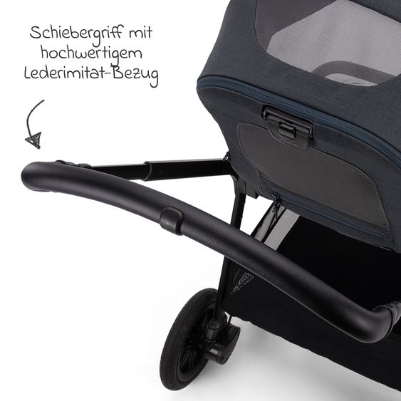 Nuna Buggy & Sportwagen TRIV next mit Liegefunktion, umsetzbarer Allwettersitz, Teleskopschieber nur 8,9 kg, inkl. Adapter & Regenschutz - Ocean