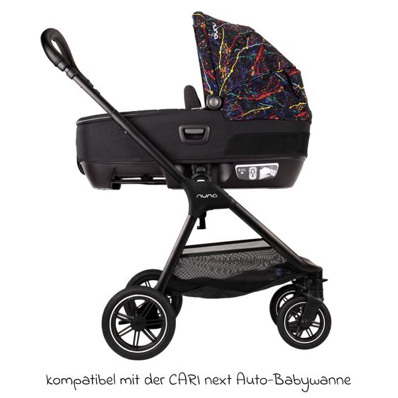 Nuna Buggy & Sportwagen TRIV next mit Liegefunktion, umsetzbarer Allwettersitz, Teleskopschieber nur 8,9 kg, inkl. Adapter & Regenschutz - Rainbow