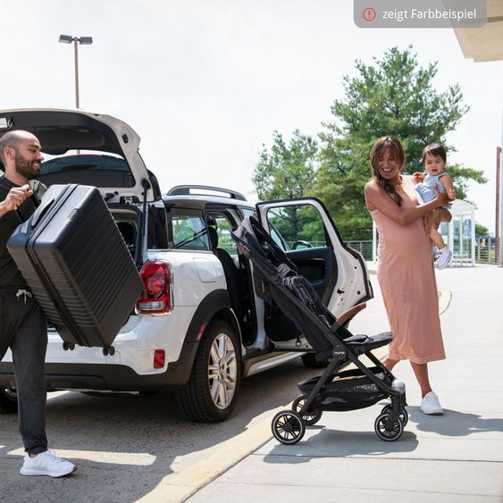 Nuna Buggy & Sportwagen TRVL bis 22 kg belastbar nur 7 kg leicht mit Liegefunktion inkl. Regenschutz & Transporttasche - Seafoam