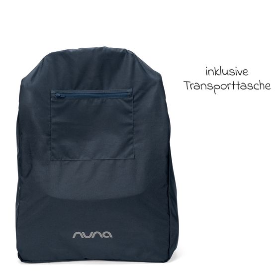 Nuna Buggy & Sportwagen TRVL bis 22 kg belastbar nur 7 kg leicht mit Liegefunktion inkl. Regenschutz & Transporttasche - Seafoam