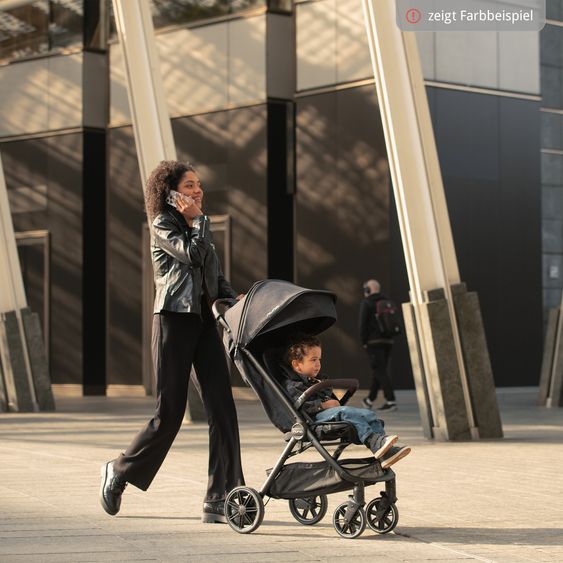 Nuna Passeggino e carrozzina TRVL Lx fino a 22 kg con cintura magnetica, meccanismo di ripiegamento automatico, incluso parapioggia e borsa per il trasporto - Cedro