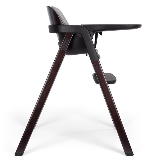 Nuna Hochstuhl BRYN bis 100 kg belastbar mit Sitzpolster, Sicherheitsgurt, Essbrett - Graphite