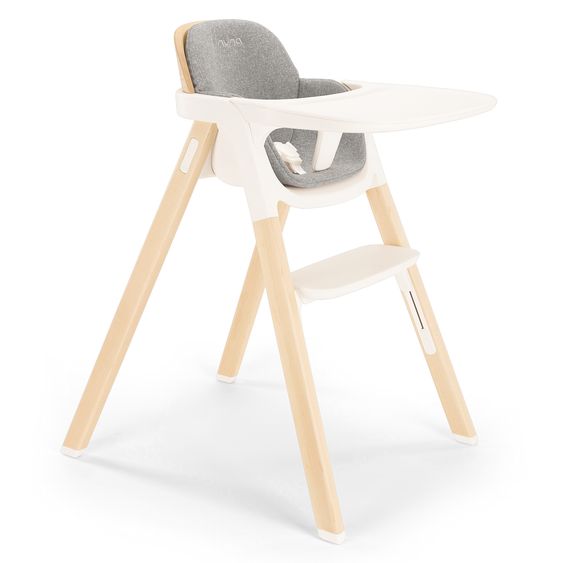 Nuna Hochstuhl BRYN bis 100 kg belastbar mit Sitzpolster, Sicherheitsgurt, Essbrett - Heritage