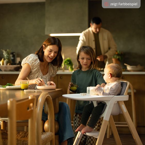 Nuna Hochstuhl BRYN bis 100 kg belastbar mit Sitzpolster, Sicherheitsgurt, Essbrett - Sanderson