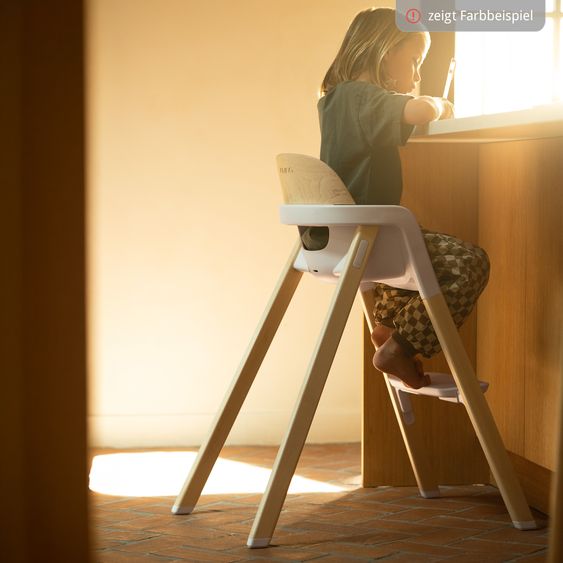 Nuna Hochstuhl BRYN bis 100 kg belastbar mit Sitzpolster, Sicherheitsgurt, Essbrett - Sanderson