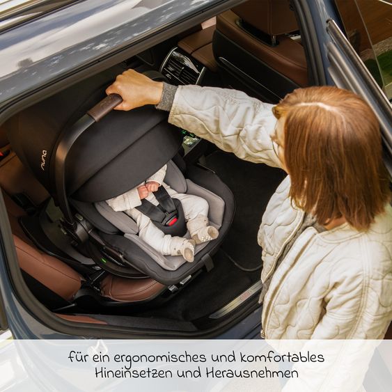 Nuna Isofix base station BASE Curv rotatable for Pipa next, Arra flex, Todl next, Cari next - Black