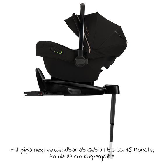 Nuna Isofix-Basisstation BASE next drehbar für Pipa next, Arra next, Todl next, Cari next - Black