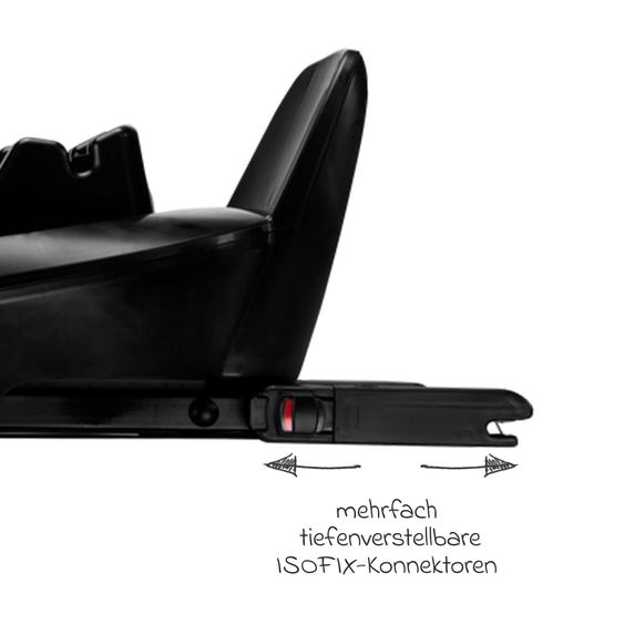 Nuna Isofix-Basisstation BASE next drehbar für Pipa next, Arra next, Todl next, Cari next - Black