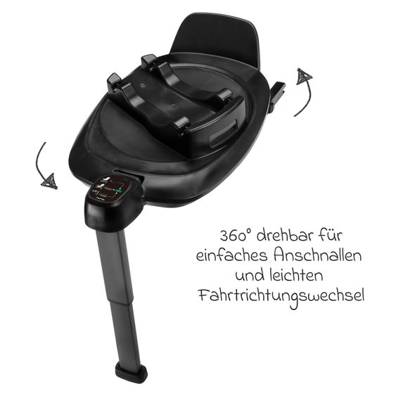 Nuna Isofix-Basisstation BASE next drehbar für Pipa next, Arra next, Todl next, Cari next - Black