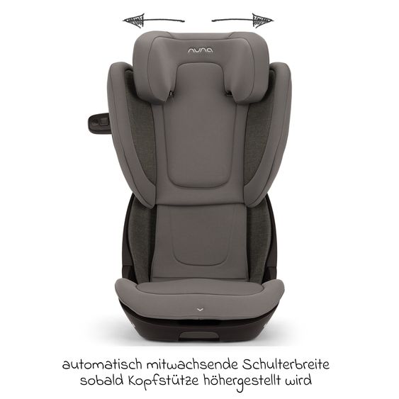 Nuna Child seat AACE Lx i-Size from 3.5 years - 12 years (100 cm - 150 cm) incl. cup holder - Thunder