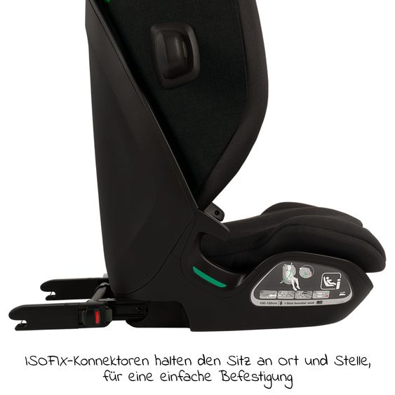 Nuna Child seat AACE LX i-Size from 3.5 years - 12 years (100 cm -150 cm) incl. Isofix - Caviar