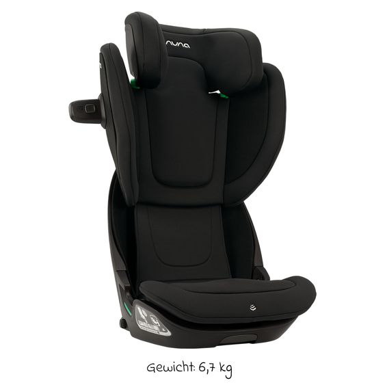 Nuna Child seat AACE LX i-Size from 3.5 years - 12 years (100 cm -150 cm) incl. Isofix - Caviar