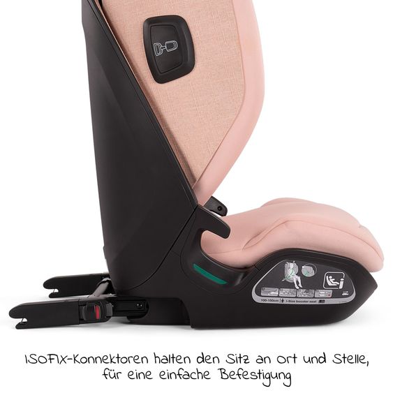 Nuna Child seat AACE LX i-Size from 3.5 years - 12 years (100 cm -150 cm) incl. Isofix - Coral