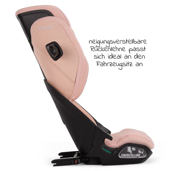 Nuna Child seat AACE LX i-Size from 3.5 years - 12 years (100 cm -150 cm) incl. Isofix - Coral