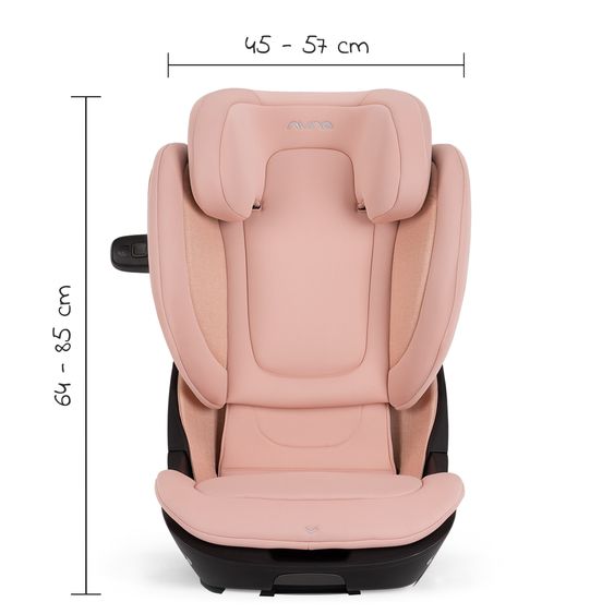 Nuna Seggiolino per bambini AACE LX i-Size da 3,5 anni a 12 anni (100 cm -150 cm) con Isofix - Coral