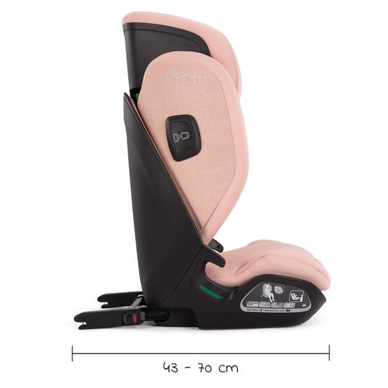 Nuna Seggiolino per bambini AACE LX i-Size da 3,5 anni a 12 anni (100 cm -150 cm) con Isofix - Coral