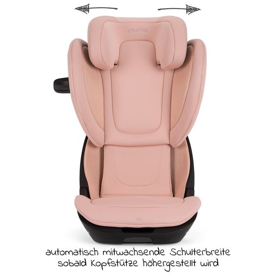 Nuna Seggiolino per bambini AACE LX i-Size da 3,5 anni a 12 anni (100 cm -150 cm) con Isofix - Coral