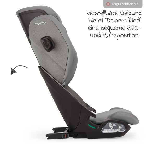 Nuna Car seat AACE Lx i-Size from 3.5 years - 12 years (100 cm - 150 cm) incl. Isofix & cupholder - Calla