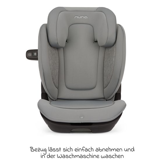 Nuna Car seat AACE Lx i-Size from 3.5 years - 12 years (100 cm - 150 cm) incl. Isofix & cupholder - Seasalt