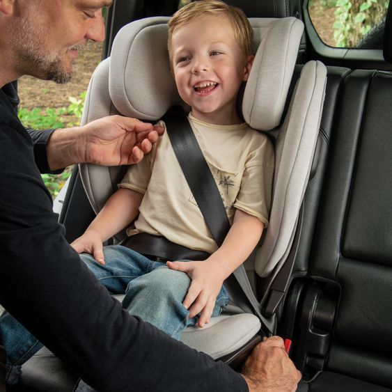 Nuna Car seat AACE Lx i-Size from 3.5 years - 12 years (100 cm - 150 cm) incl. Isofix & cupholder - Seasalt