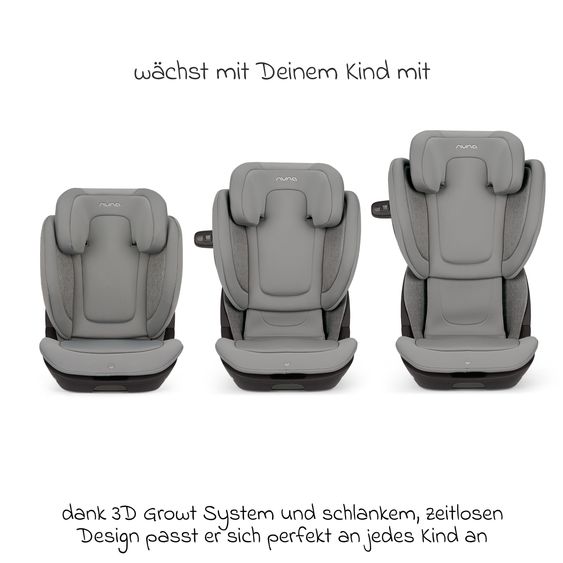 Nuna Car seat AACE Lx i-Size from 3.5 years - 12 years (100 cm - 150 cm) incl. Isofix & cupholder - Seasalt