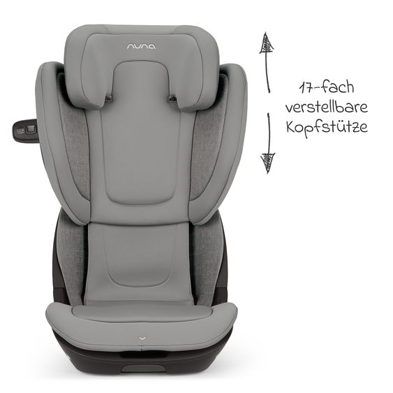 Nuna Car seat AACE Lx i-Size from 3.5 years - 12 years (100 cm - 150 cm) incl. Isofix & cupholder - Seasalt