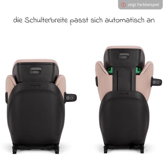 Nuna Car seat AACE Lx i-Size from 3.5 years - 12 years (100 cm - 150 cm) incl. Isofix & cupholder - Seasalt