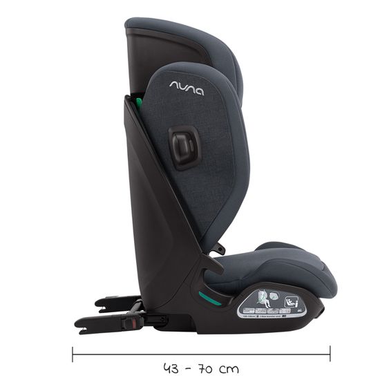 Nuna Child seat AACE LX i-Size from 3.5 years - 12 years (100 cm -150 cm) incl. Isofix - Ocean