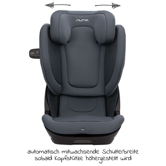 Nuna Child seat AACE LX i-Size from 3.5 years - 12 years (100 cm -150 cm) incl. Isofix - Ocean