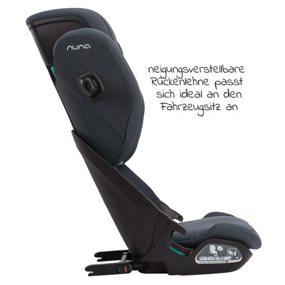 Nuna Child seat AACE LX i-Size from 3.5 years - 12 years (100 cm -150 cm) incl. Isofix - Ocean