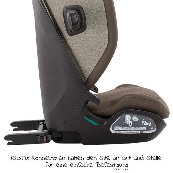 Nuna Child seat AACE LX i-Size from 3.5 years - 12 years (100 cm -150 cm) incl. Isofix - Walnut