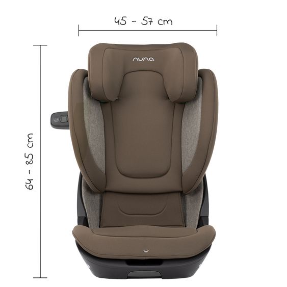 Nuna Child seat AACE LX i-Size from 3.5 years - 12 years (100 cm -150 cm) incl. Isofix - Walnut