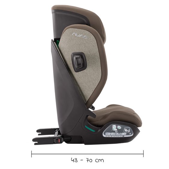 Nuna Child seat AACE LX i-Size from 3.5 years - 12 years (100 cm -150 cm) incl. Isofix - Walnut