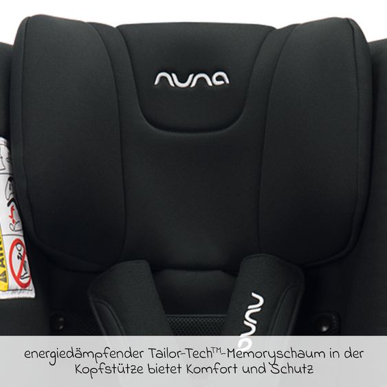 Nuna Reboarder-Kindersitz PRYM i-Size ab Geburt - 4 Jahre (40 cm - 105 cm) 360° drehbar, inkl. Isofix-Basis - Caviar