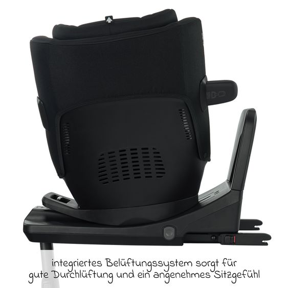 Nuna Reboarder-Kindersitz PRYM i-Size ab Geburt - 4 Jahre (40 cm - 105 cm) 360° drehbar, inkl. Isofix-Basis - Caviar