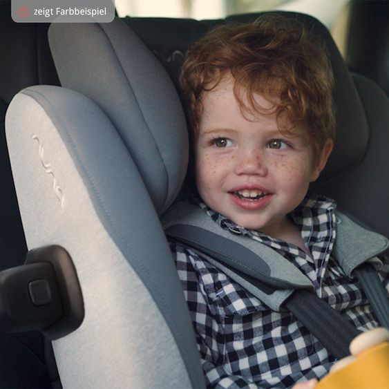 Nuna Reboarder-Kindersitz PRYM i-Size ab Geburt - 4 Jahre (40 cm - 105 cm) 360° drehbar, inkl. Isofix-Basis - Caviar