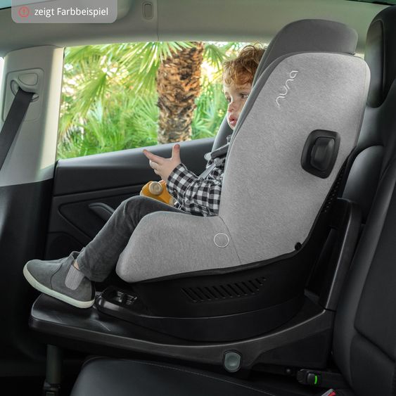 Nuna Reboarder-Kindersitz PRYM i-Size ab Geburt - 4 Jahre (40 cm - 105 cm) 360° drehbar, inkl. Isofix-Basis - Caviar
