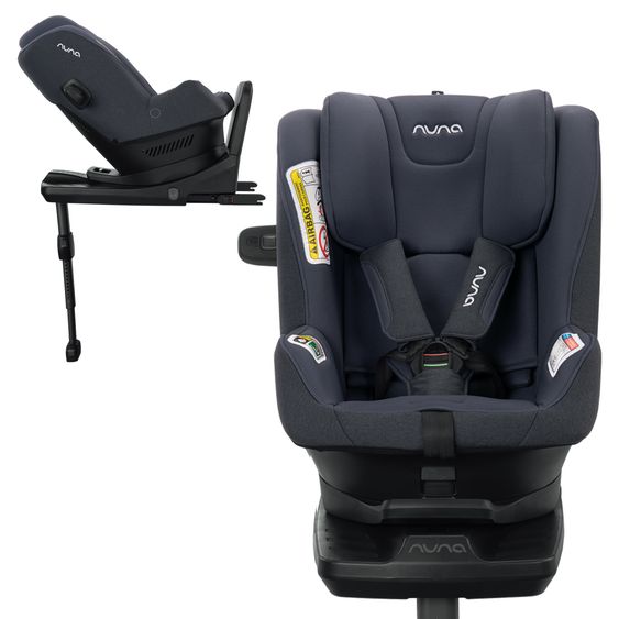 Nuna Reboarder child seat PRYM i-Size from birth - 4 years (40 cm - 105 cm) 360° rotatable, incl. Isofix base - Lake