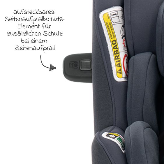 Nuna Reboarder child seat PRYM i-Size from birth - 4 years (40 cm - 105 cm) 360° rotatable, incl. Isofix base - Lake