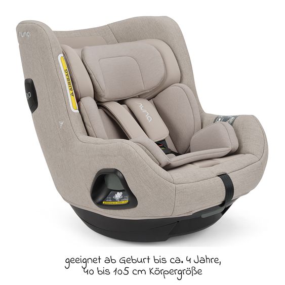 Nuna Seggiolino auto Reboarder TODL next i-Size 360° girevole dalla nascita fino a 4 anni (40 cm - 105 cm) incl. riduttore seggiolino - Chateau