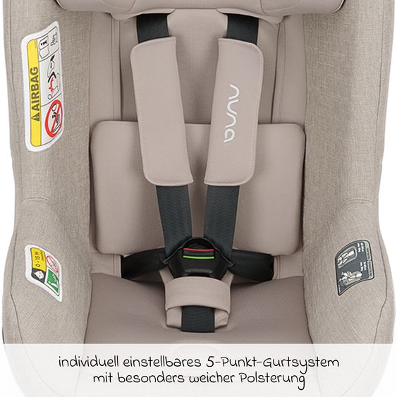 Nuna Seggiolino auto Reboarder TODL next i-Size 360° girevole dalla nascita fino a 4 anni (40 cm - 105 cm) incl. riduttore seggiolino - Chateau