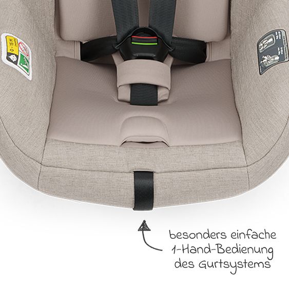 Nuna Seggiolino auto Reboarder TODL next i-Size 360° girevole dalla nascita fino a 4 anni (40 cm - 105 cm) incl. riduttore seggiolino - Chateau