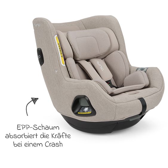 Nuna Seggiolino auto Reboarder TODL next i-Size 360° girevole dalla nascita fino a 4 anni (40 cm - 105 cm) incl. riduttore seggiolino - Chateau