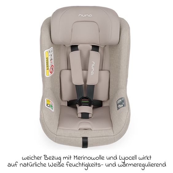 Nuna Seggiolino auto Reboarder TODL next i-Size 360° girevole dalla nascita fino a 4 anni (40 cm - 105 cm) incl. riduttore seggiolino - Chateau