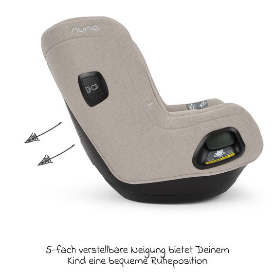 Nuna Seggiolino auto Reboarder TODL next i-Size 360° girevole dalla nascita fino a 4 anni (40 cm - 105 cm) incl. riduttore seggiolino - Chateau