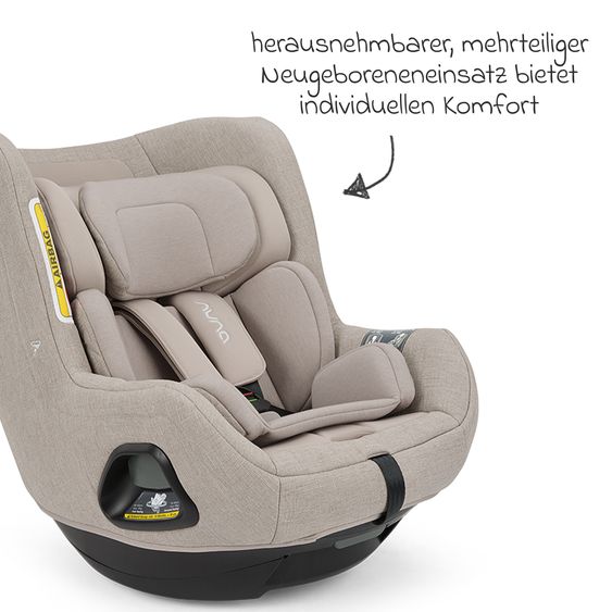 Nuna Seggiolino auto Reboarder TODL next i-Size 360° girevole dalla nascita fino a 4 anni (40 cm - 105 cm) incl. riduttore seggiolino - Chateau
