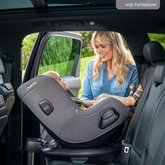 Nuna Seggiolino auto Reboarder TODL next i-Size 360° girevole dalla nascita fino a 4 anni (40 cm - 105 cm) incl. riduttore seggiolino - Castagna