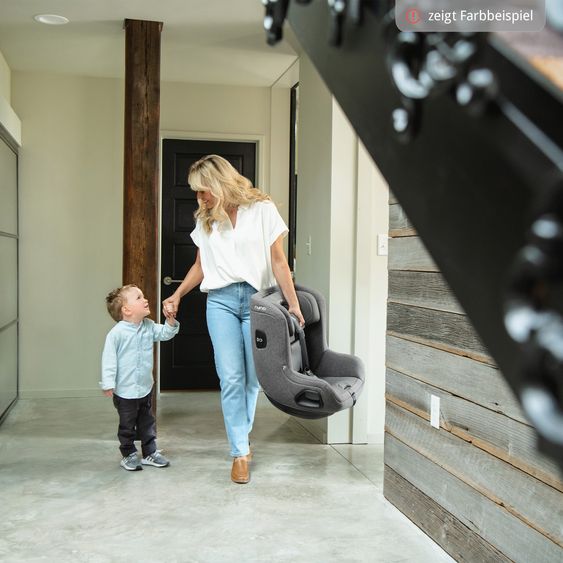 Nuna Seggiolino auto Reboarder TODL next i-Size 360° girevole dalla nascita fino a 4 anni (40 cm - 105 cm) incl. riduttore seggiolino - Castagna